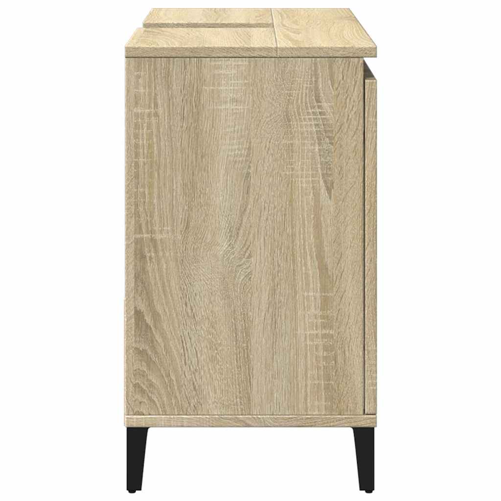 Baderomsskap Sonoma Eik 65X33X60 Cm Konstruert Tre
