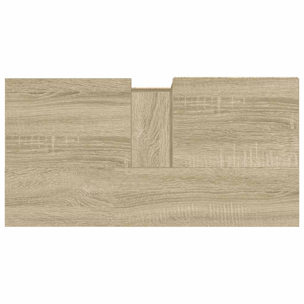 Baderomsskap Sonoma Eik 65X33X60 Cm Konstruert Tre