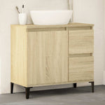 Baderomsskap Sonoma Eik 65X33X60 Cm Konstruert Tre