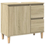 Baderomsskap Sonoma Eik 65X33X60 Cm Konstruert Tre