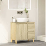 Baderomsskap Sonoma Eik 65X33X60 Cm Konstruert Tre