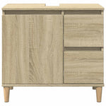 Baderomsskap Sonoma Eik 65X33X60 Cm Konstruert Tre