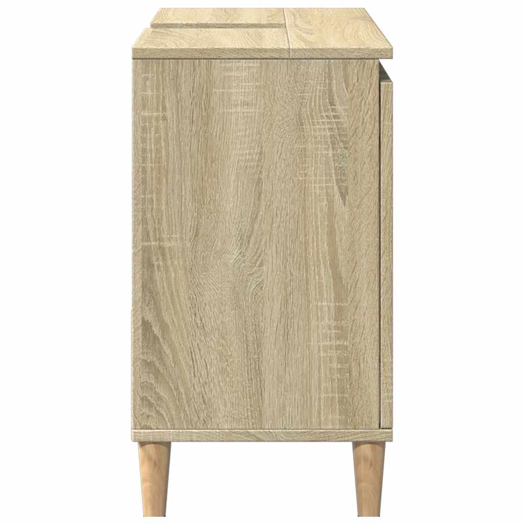 Baderomsskap Sonoma Eik 65X33X60 Cm Konstruert Tre