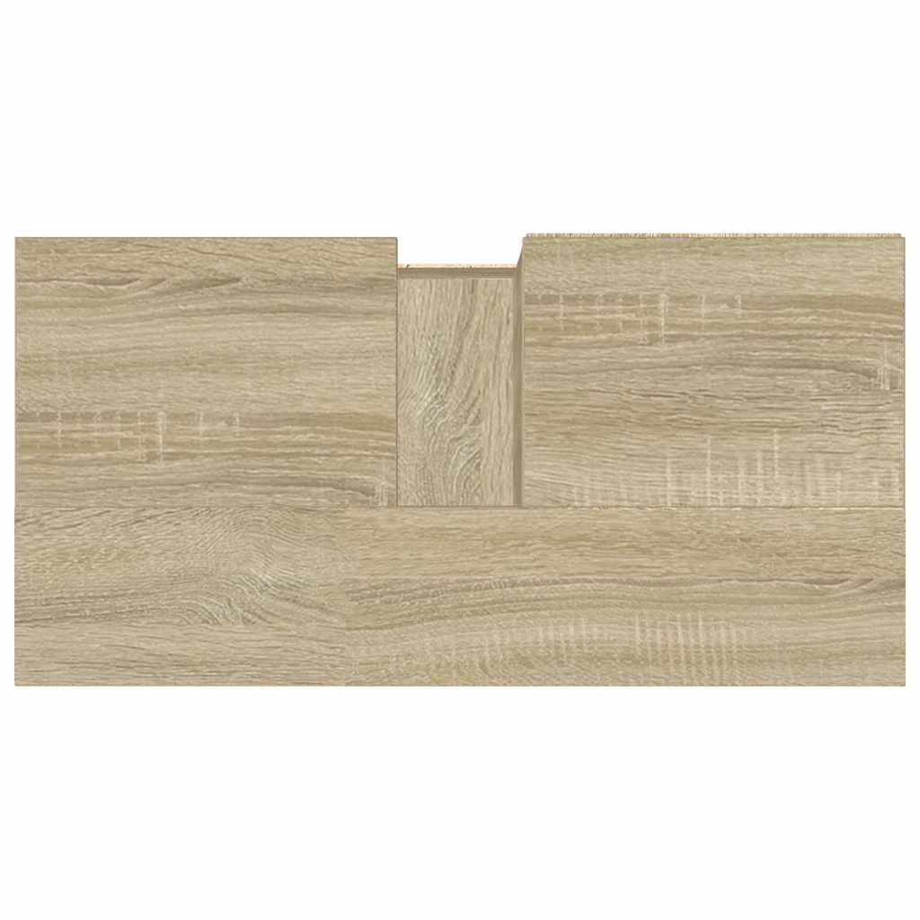 Baderomsskap Sonoma Eik 65X33X60 Cm Konstruert Tre