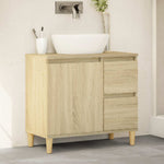 Baderomsskap Sonoma Eik 65X33X60 Cm Konstruert Tre