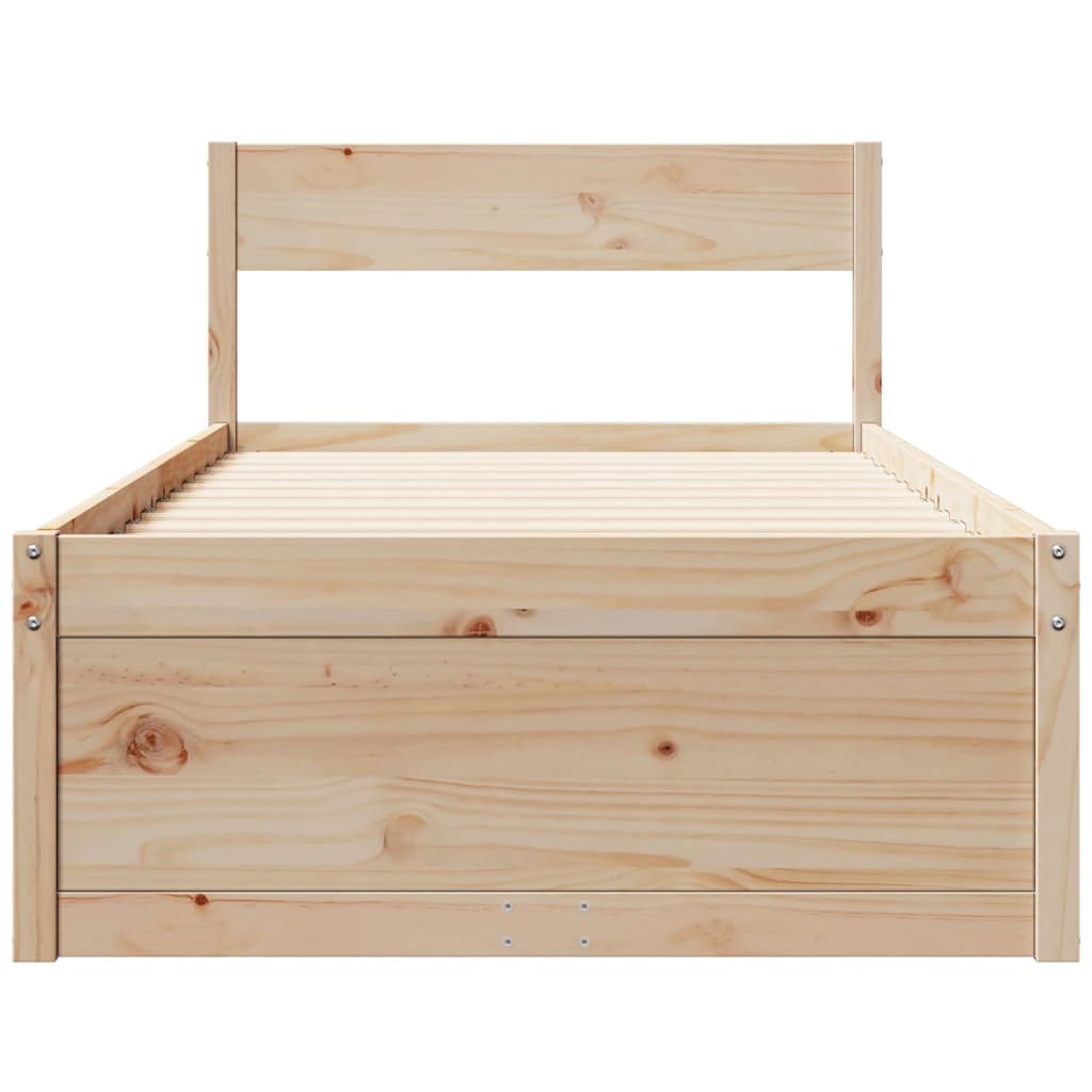 Sengeramme Uten Madrass 90X190 Cm Heltre Furu