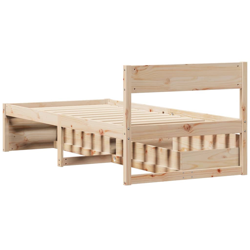 Sengeramme Uten Madrass 90X190 Cm Heltre Furu