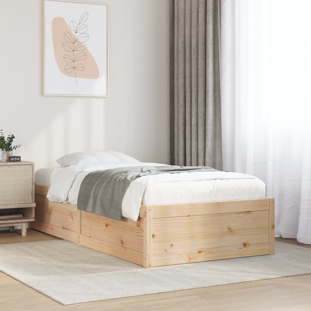 Sengeramme Uten Madrass 90X190 Cm Heltre Furu