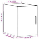 Veggskap Hvit 30X42,5X40 Cm Konstruert Tre