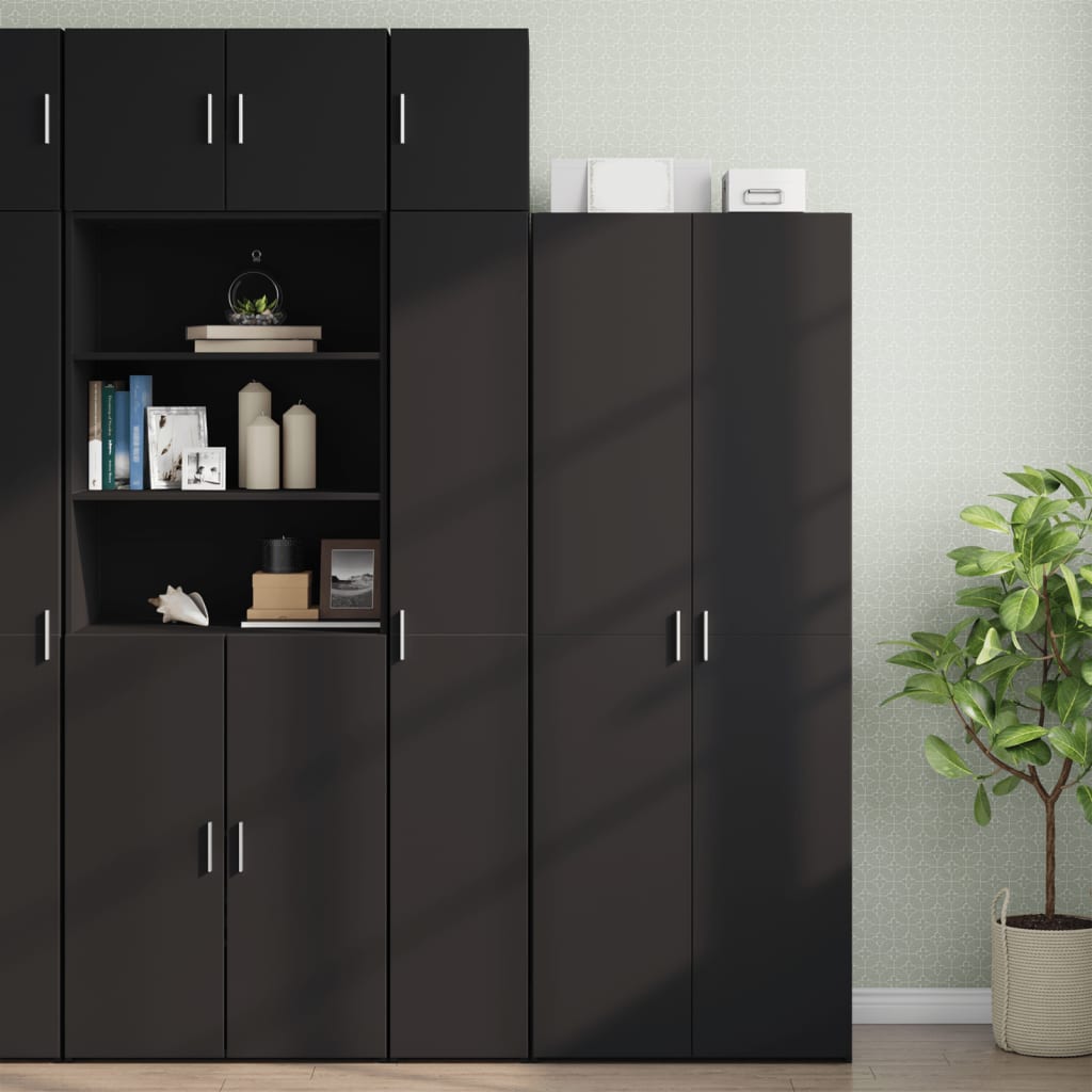 Veggskap Svart 30X42,5X40 Cm Konstruert Tre