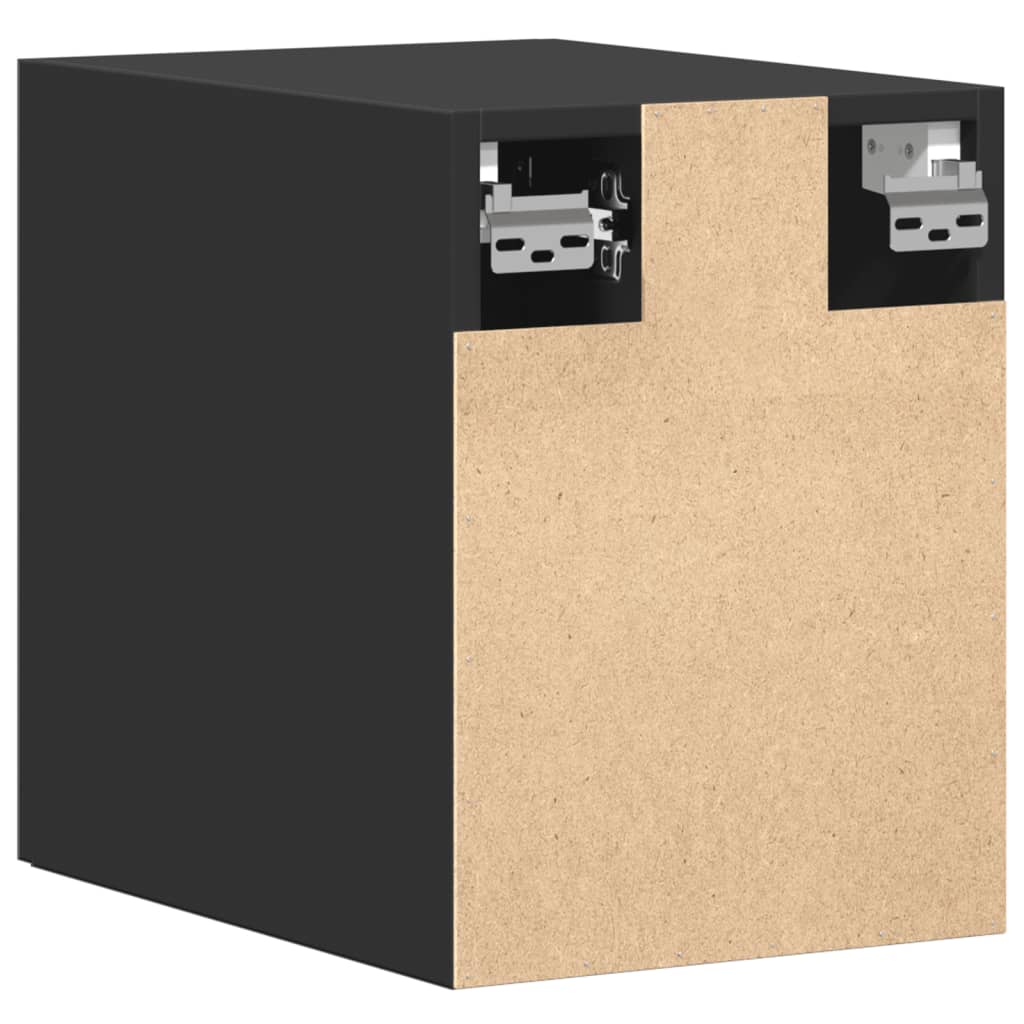 Veggskap Svart 30X42,5X40 Cm Konstruert Tre