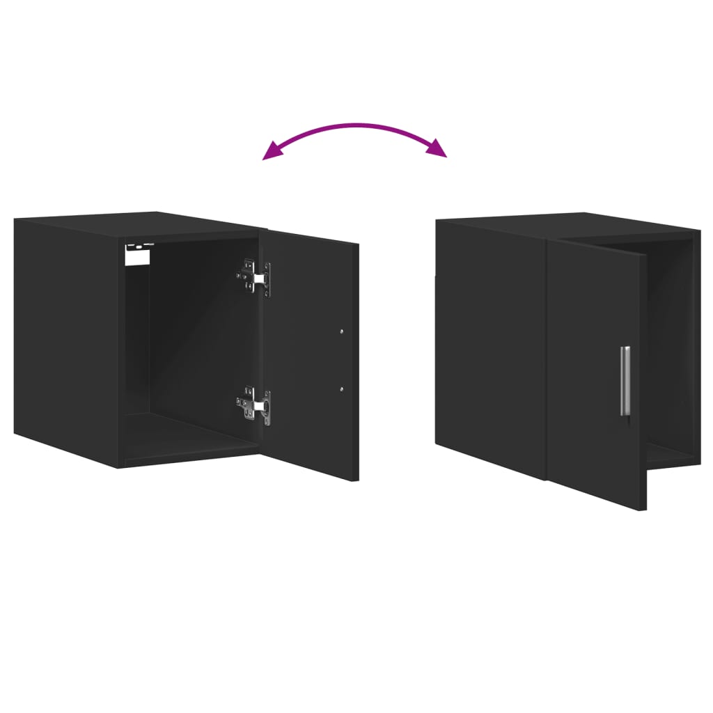 Veggskap Svart 30X42,5X40 Cm Konstruert Tre
