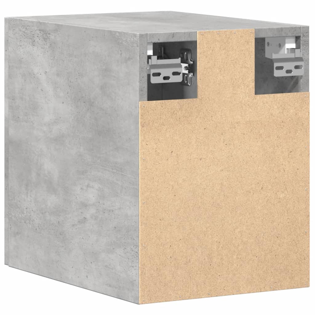 Veggskap Betonggrå 30X42,5X40 Cm Konstruert Tre