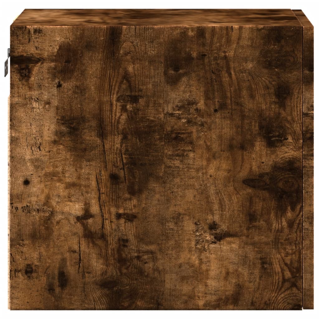 Veggskap Røkt Eik 30X42,5X40 Cm Konstruert Tre