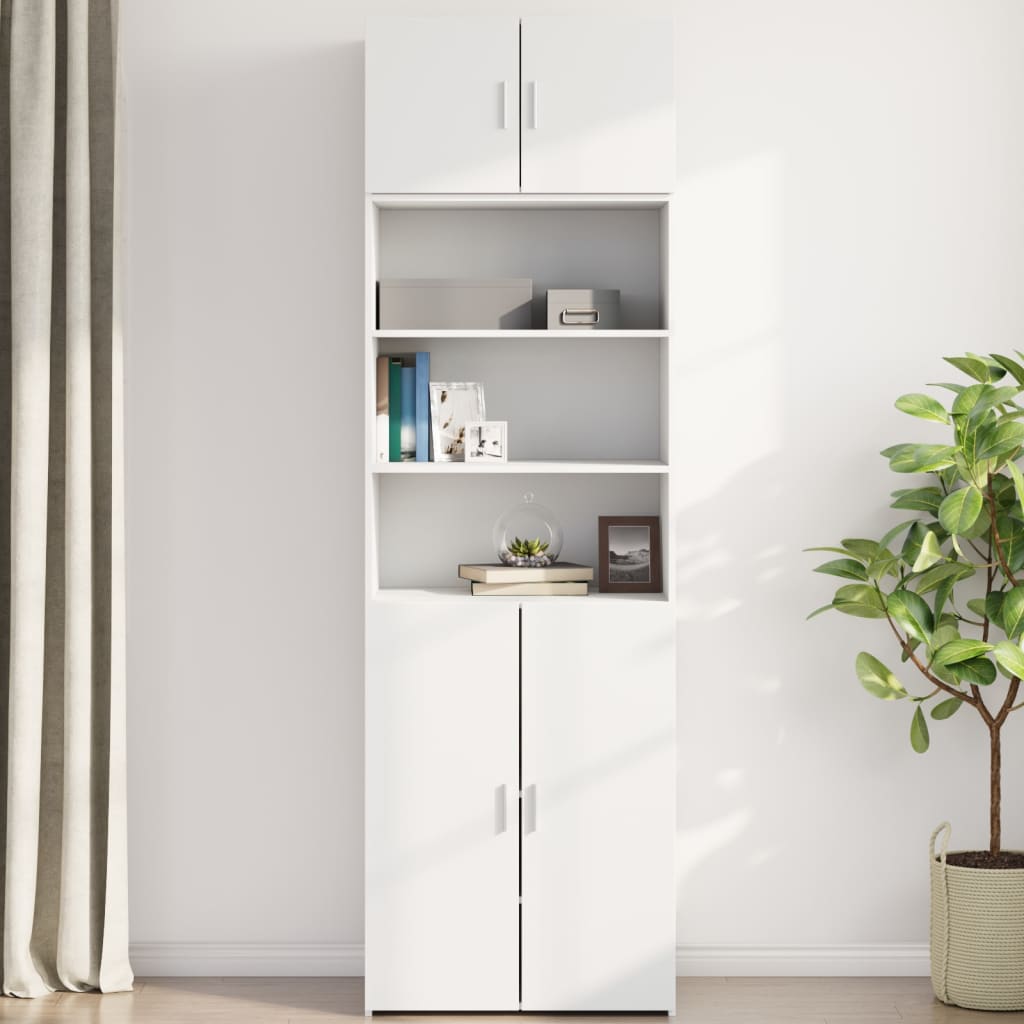 Veggskap Hvit 70X42,5X40 Cm Konstruert Tre
