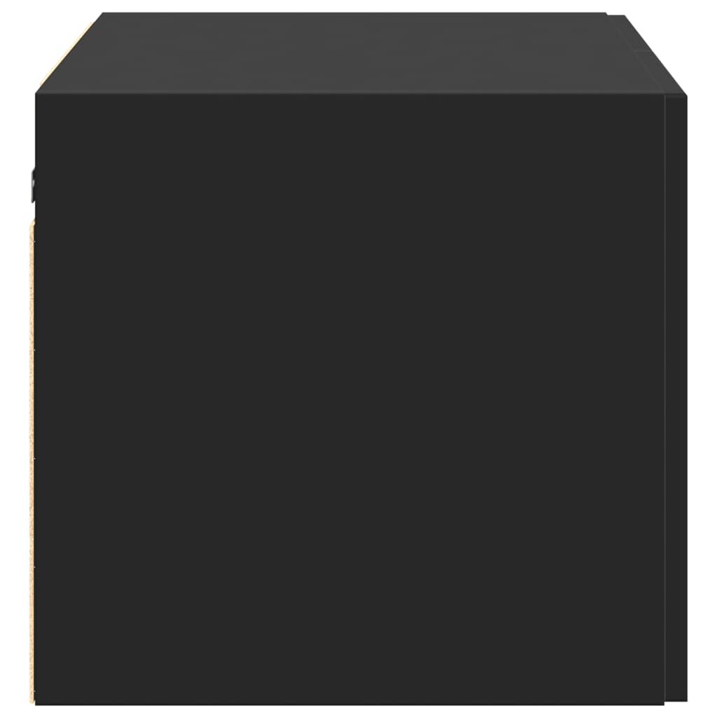 Veggskap Svart 70X42,5X40 Cm Konstruert Tre