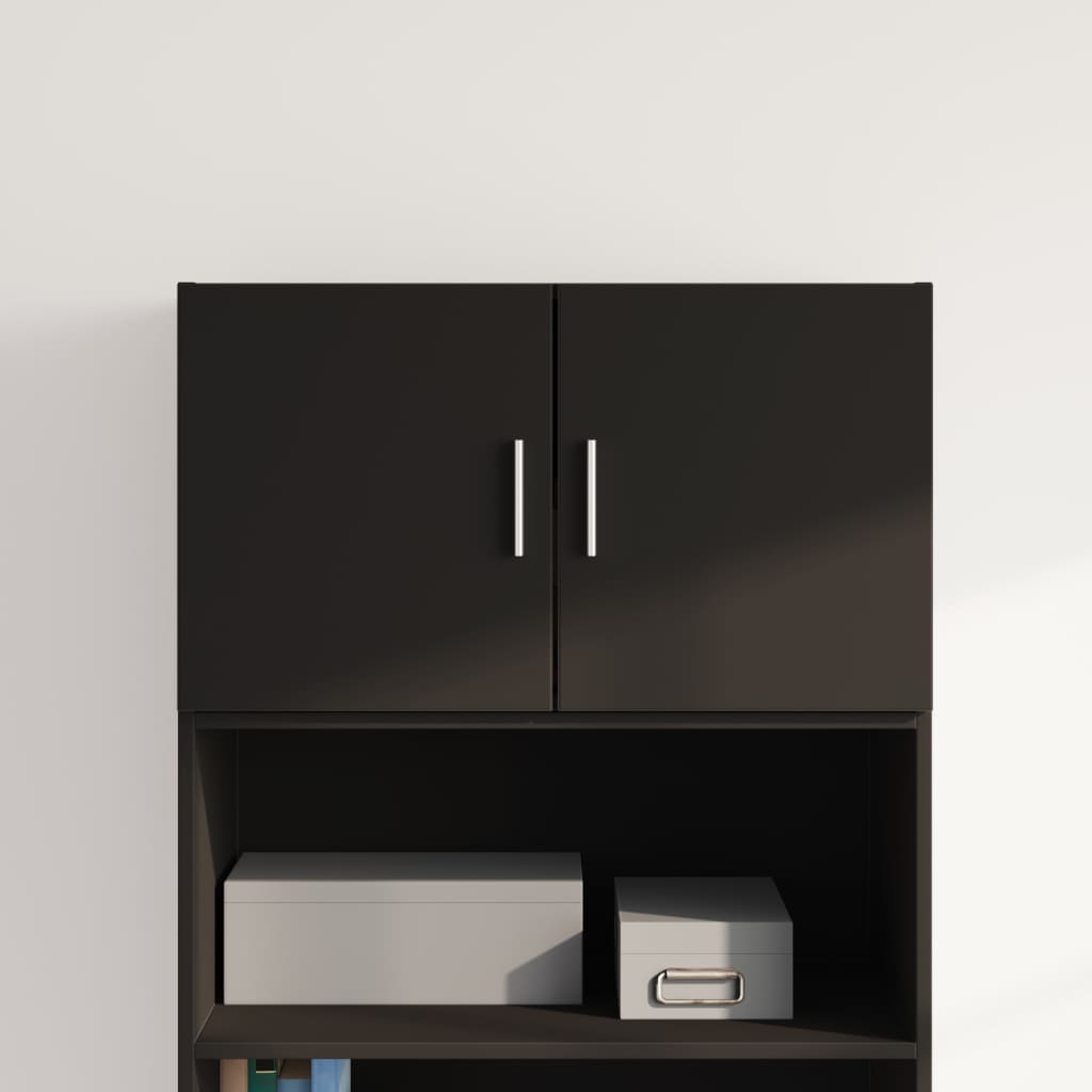 Veggskap Svart 70X42,5X40 Cm Konstruert Tre