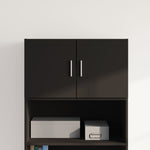 Veggskap Svart 70X42,5X40 Cm Konstruert Tre
