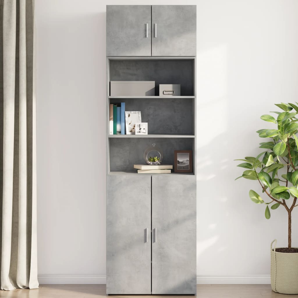 Veggskap Betonggrå 70X42,5X40 Cm Konstruert Tre