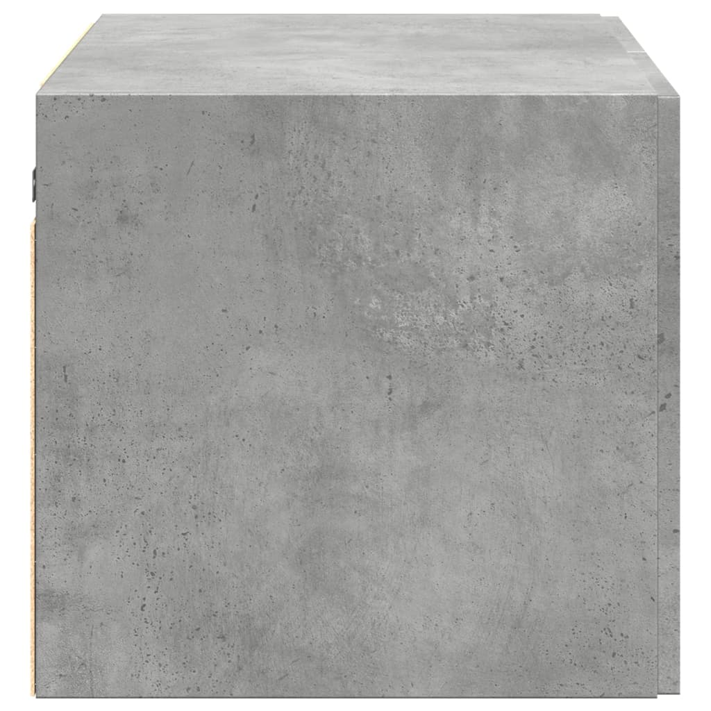 Veggskap Betonggrå 70X42,5X40 Cm Konstruert Tre