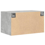 Veggskap Betonggrå 70X42,5X40 Cm Konstruert Tre