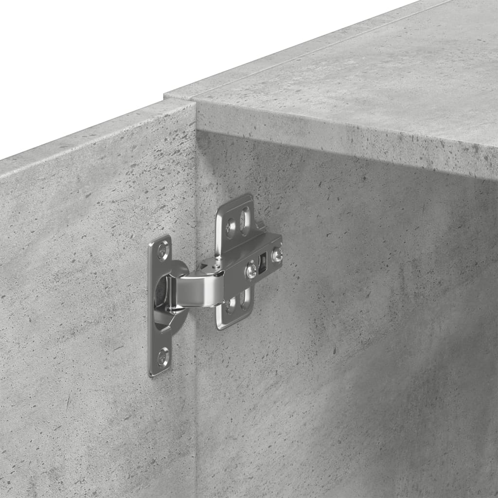 Veggskap Betonggrå 70X42,5X40 Cm Konstruert Tre