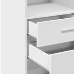 Hylle Hvit 30X42,5X124 Cm Konstruert Tre