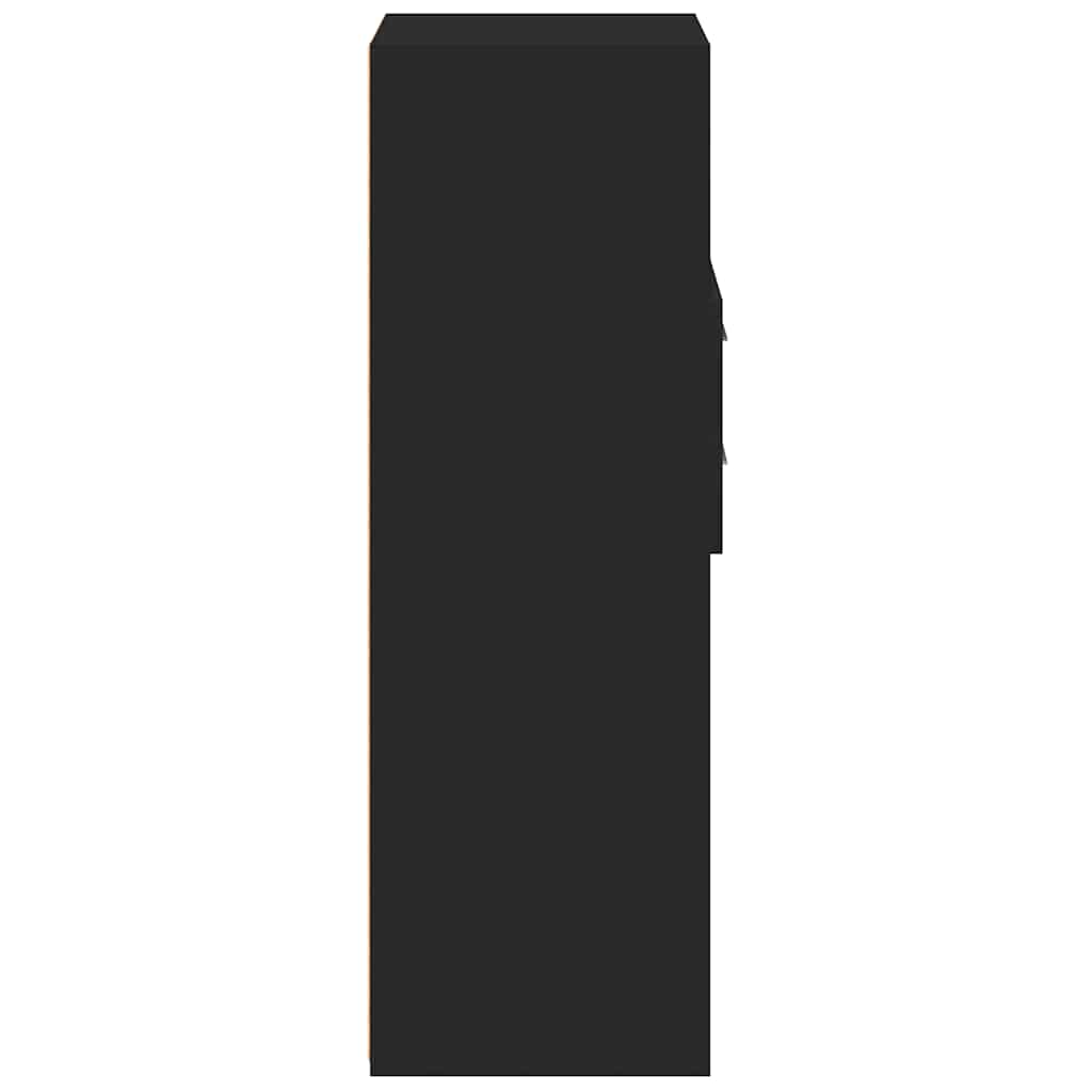 Hylle Svart 40X42,5X124 Cm Konstruert Tre