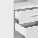 Hylle Hvit 45X42,5X124 Cm Konstruert Tre