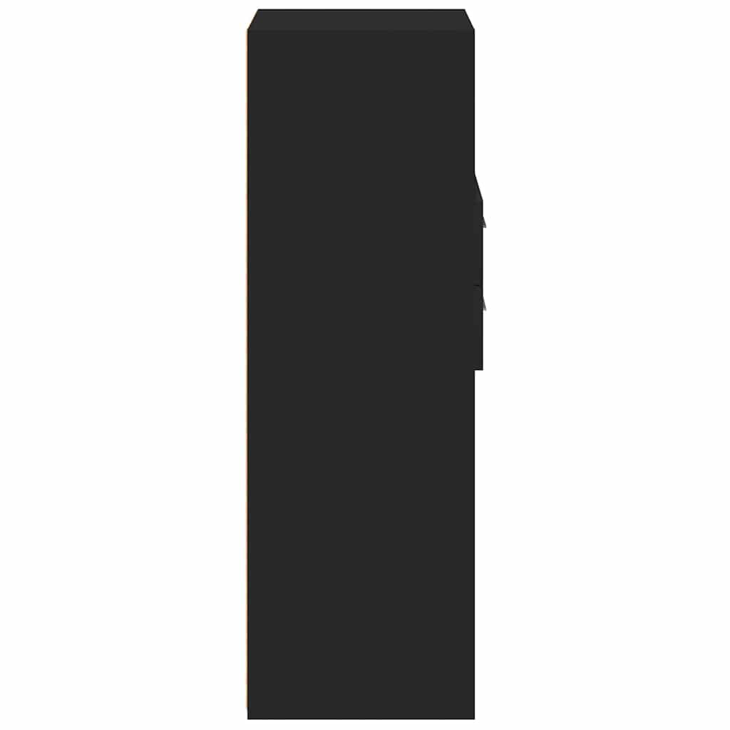 Hylle Svart 50X42,5X124 Cm Konstruert Tre