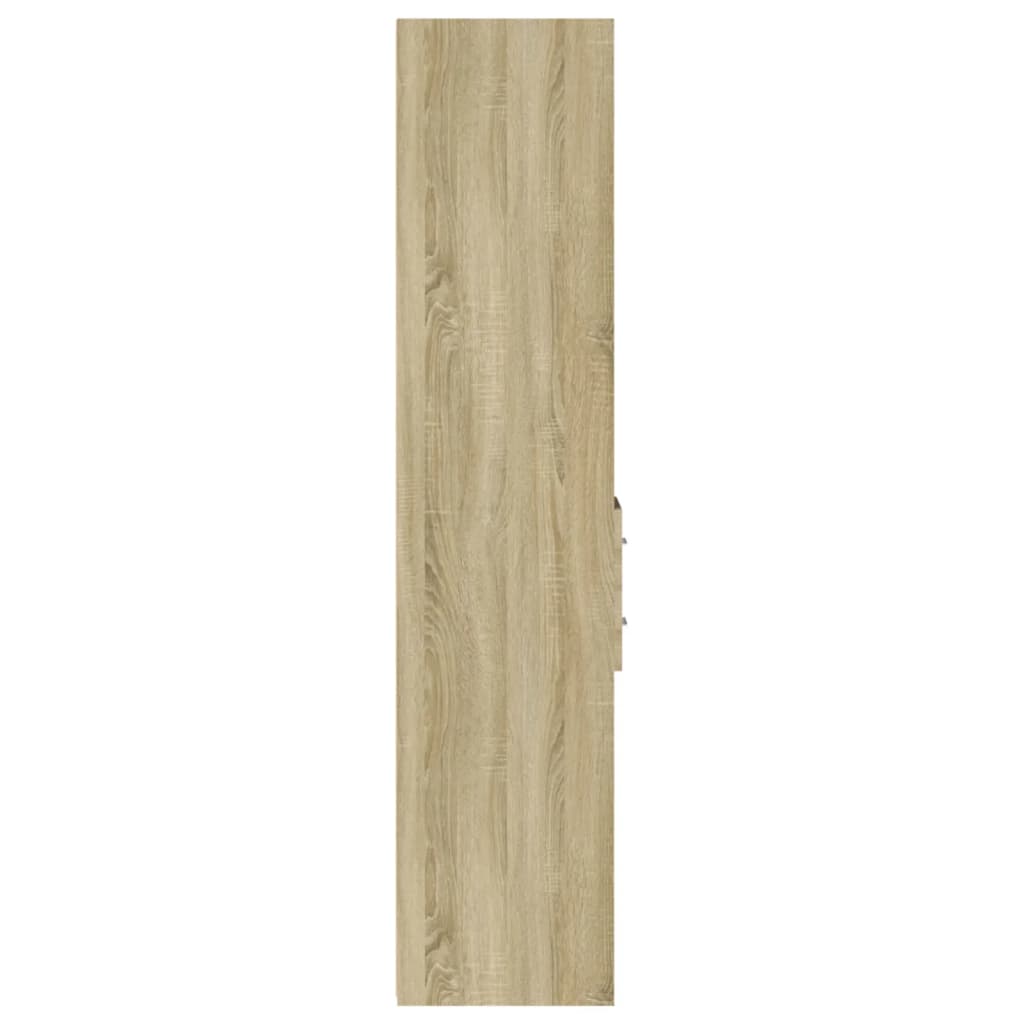 Hylle Sonoma Eik 30X42,5X185 Cm Konstruert Tre