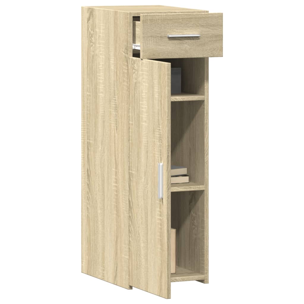 Skjenk Sonoma Eik 30X42,5X93 Cm Konstruert Tre