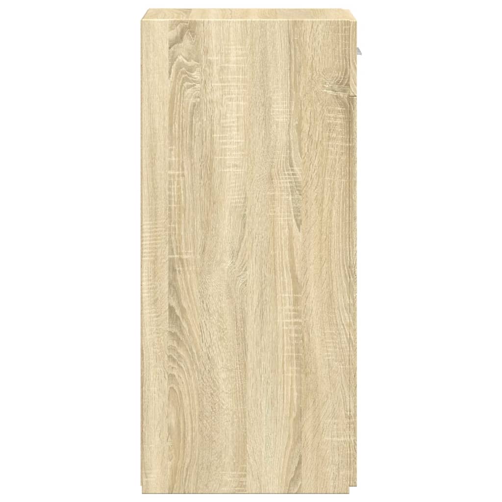 Skjenk Sonoma Eik 30X42,5X93 Cm Konstruert Tre