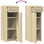 Skjenk Sonoma Eik 30X42,5X93 Cm Konstruert Tre
