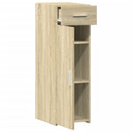 Skjenk Sonoma Eik 30X42,5X93 Cm Konstruert Tre