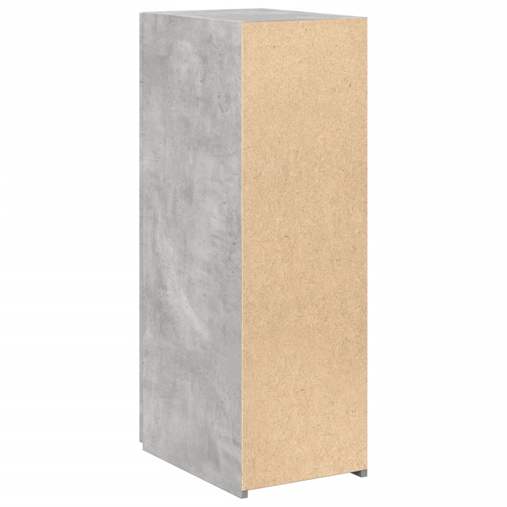 Skjenk Betonggrå 30X42,5X93 Cm Konstruert Tre