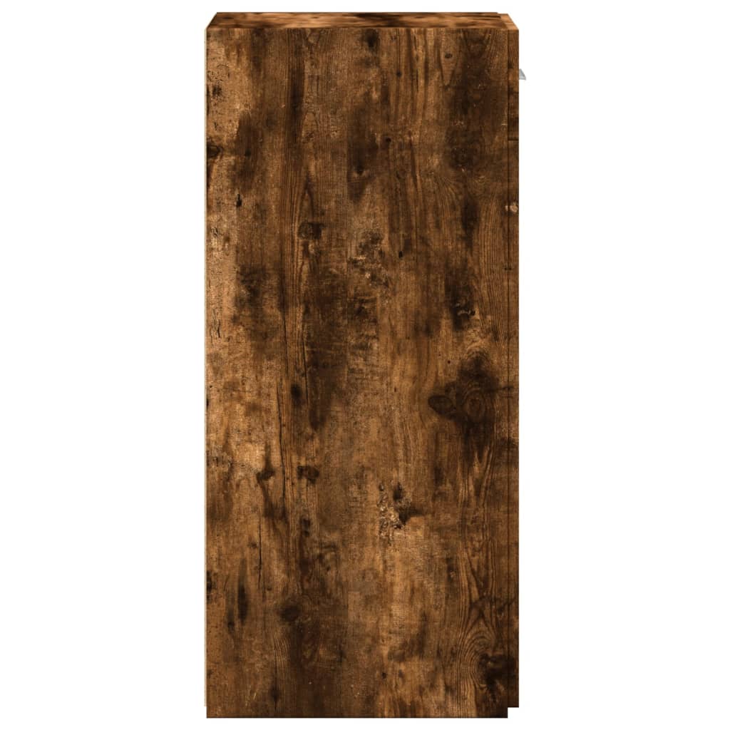 Skjenk Røkt Eik 30X42,5X93 Cm Konstruert Tre