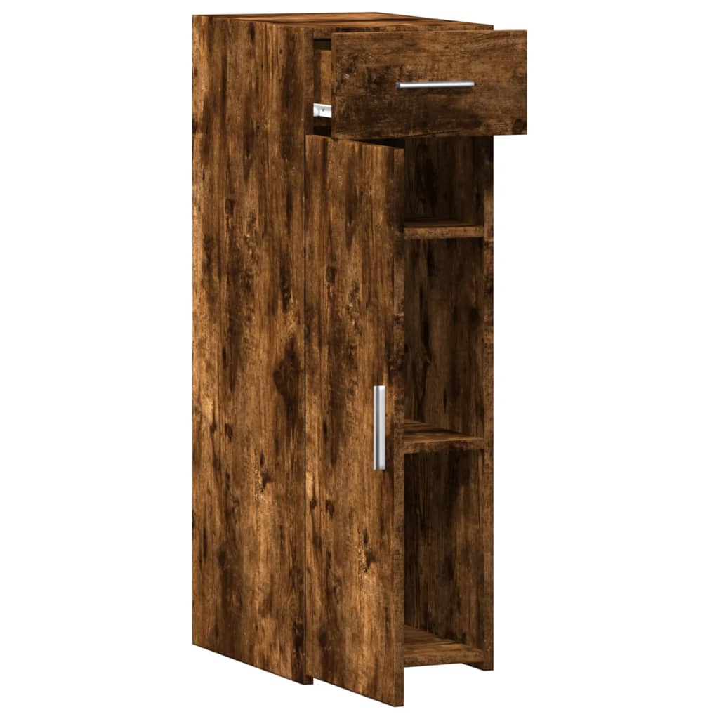 Skjenk Røkt Eik 30X42,5X93 Cm Konstruert Tre