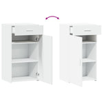 Skjenk Hvit 50X42,5X93 Cm Konstruert Tre