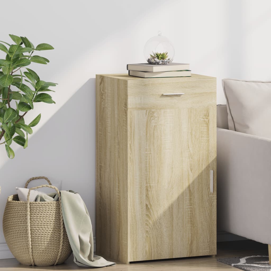 Skjenk Sonoma Eik 50X42,5X93 Cm Konstruert Tre