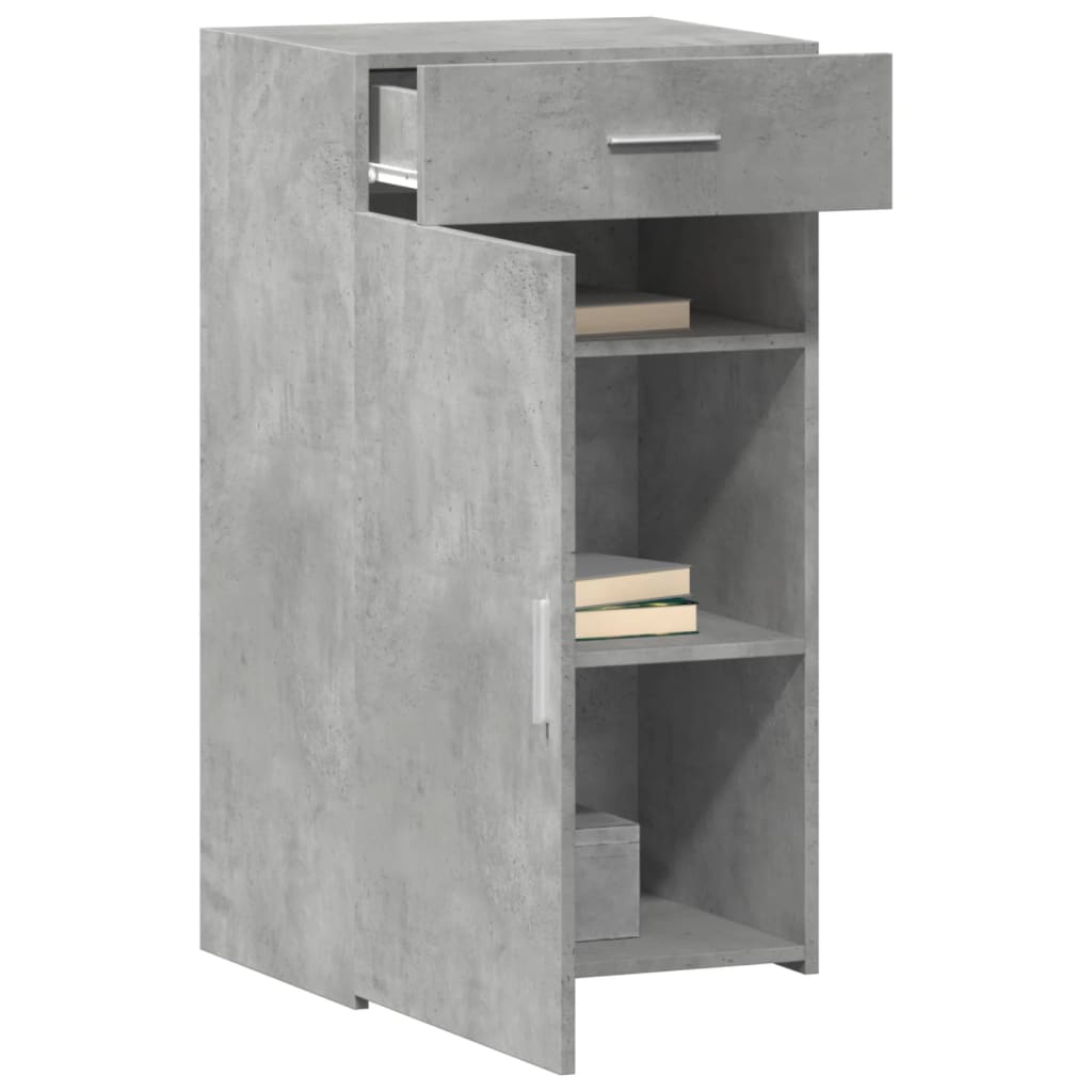 Skjenk Betonggrå 50X42,5X93 Cm Konstruert Tre