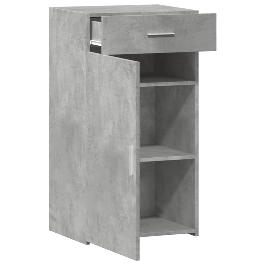 Skjenk Betonggrå 50X42,5X93 Cm Konstruert Tre