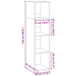 Hylle Hvit 30X41X124 Cm Konstruert Tre