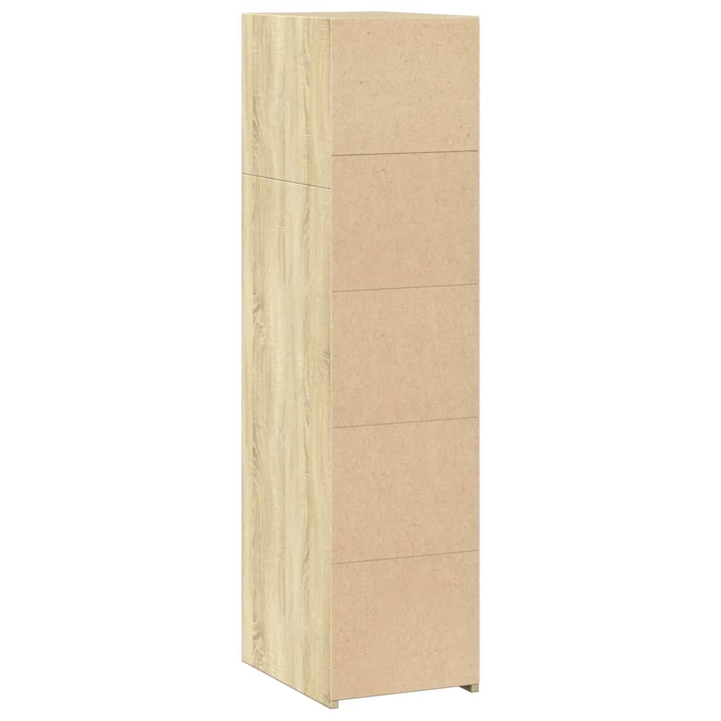 Hylle Sonoma Eik 30X41X124 Cm Konstruert Tre