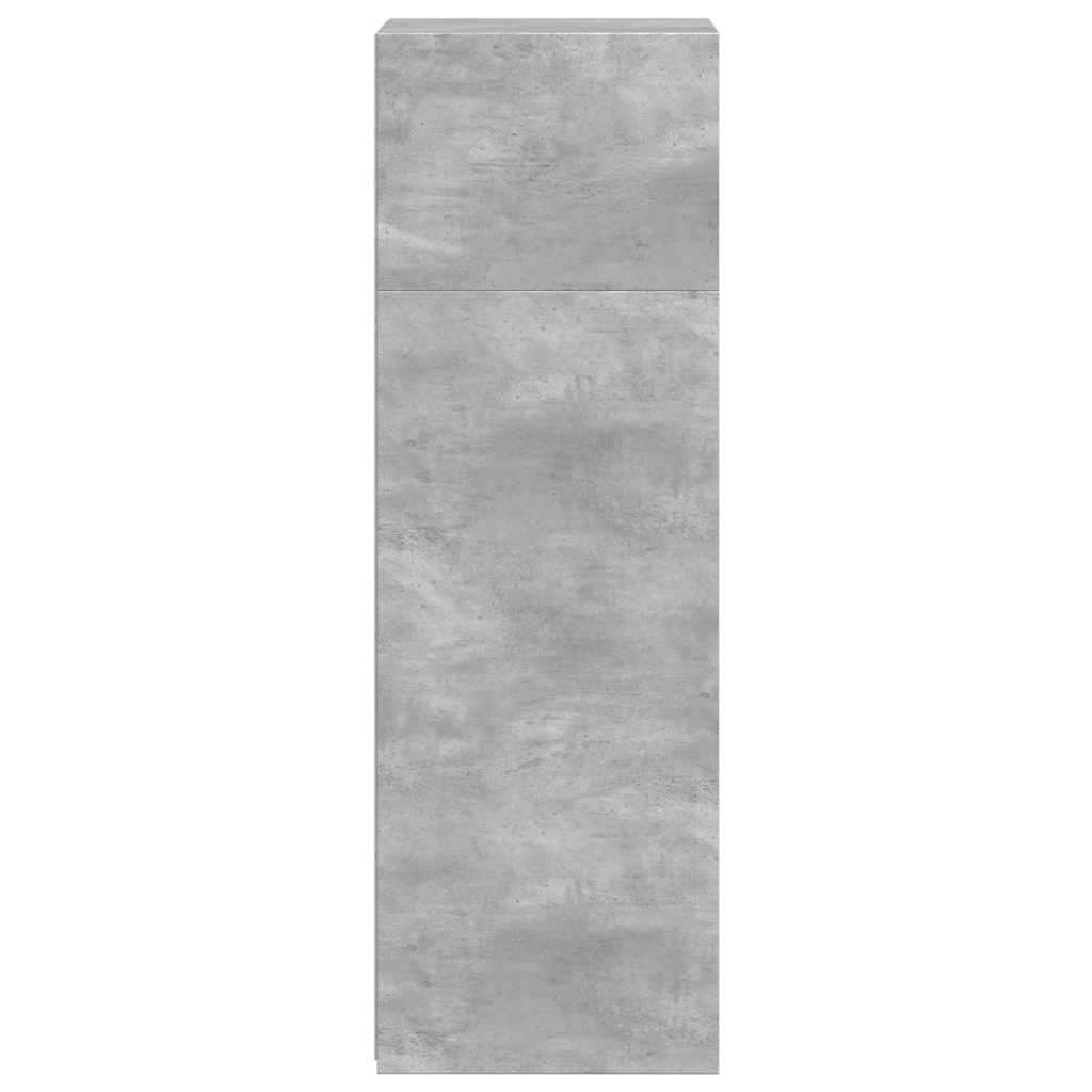 Hylle Betonggrå 40X41X124 Cm Konstruert Tre