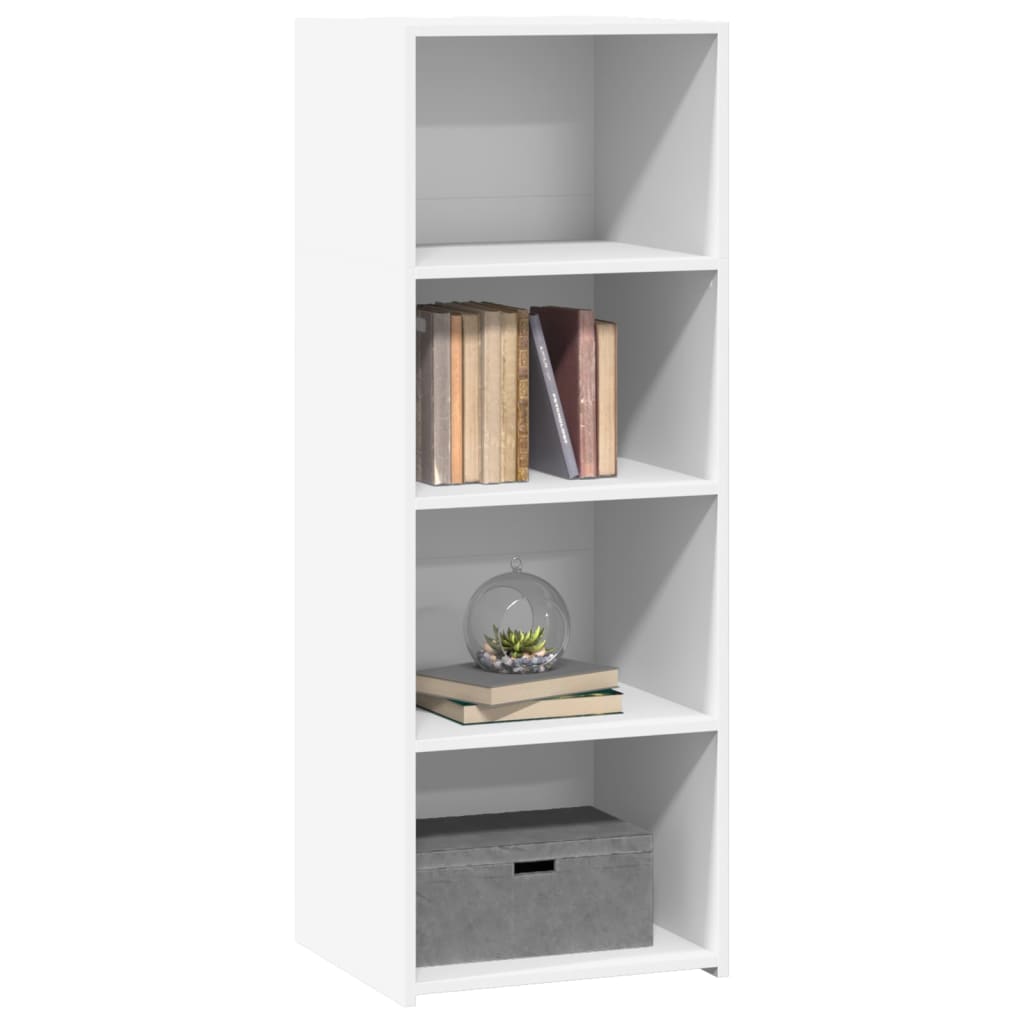 Hylle Hvit 45X41X124 Cm Konstruert Tre