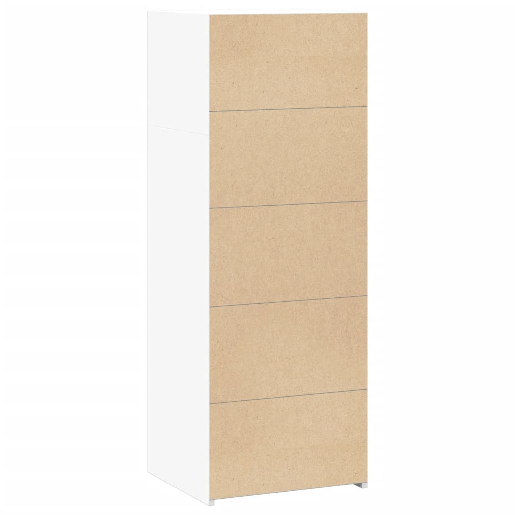 Hylle Hvit 45X41X124 Cm Konstruert Tre