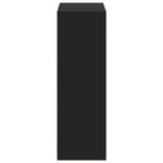 Hylle Svart 70X41X124 Cm Konstruert Tre