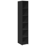 Hylle Svart 30X41X185 Cm Konstruert Tre