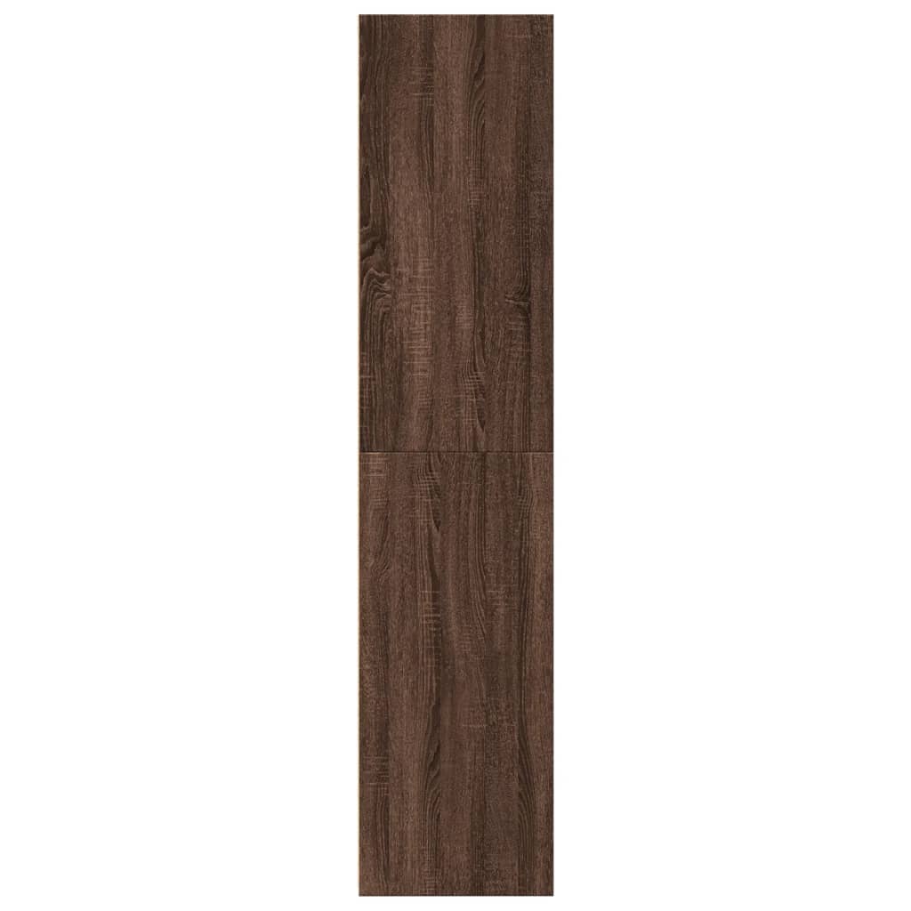 Hylle Brun Eik 30X41X185 Cm Konstruert Tre